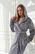 Szlafrok L&L 2551 Amira Długi S-2XL damski