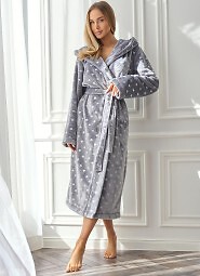 Szlafrok L&L 2551 Amira Długi S-2XL damski
