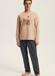 Piżama Henderson 43474 Luro dł/r M-3XL