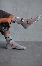 Skarpety Milena 0200-187 Grzyby 37-41