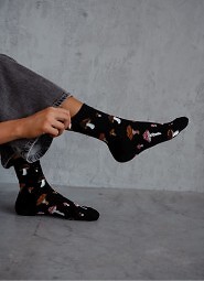Skarpety Milena 0200-187 Grzyby 37-41