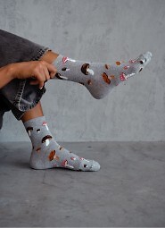 Skarpety Milena 0200-187 Grzyby 37-41