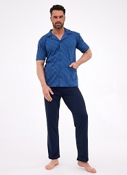 Piżama Cornette 318/57 kr/r 3XL-5XL męska rozpinana