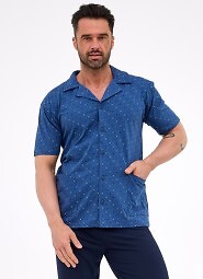 Piżama Cornette 318/57 kr/r 3XL-5XL męska rozpinana