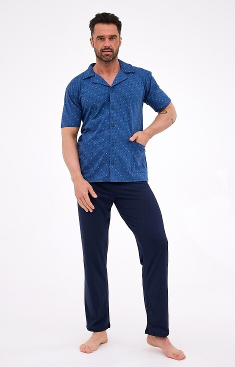 Piżama Cornette 318/57 kr/r 3XL-5XL męska rozpinana