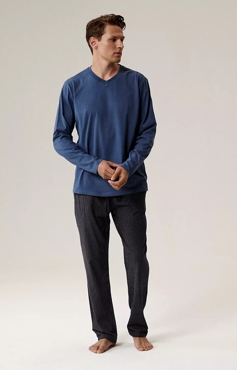 Piżama Atlantic NMP-389 dł/r S-2XL męska