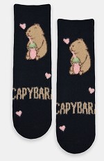 Skarpety Noviti SP021 Capybara puchate