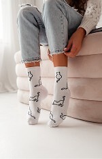 Skarpety Milena 0200-093 Kontury Kota 37-41