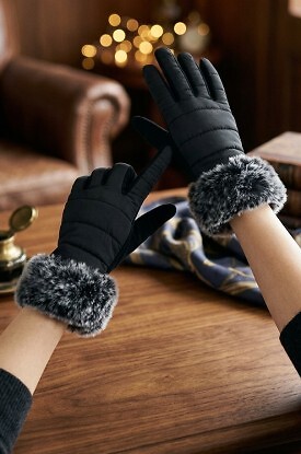 Rękawiczki Be Snazzy RS-006 Damskie Futerko