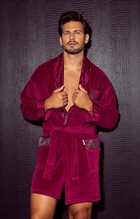 Szlafrok De Lafense 866 Noble M-2XL męski