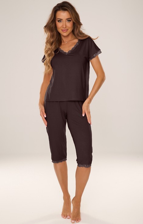 Piżama De Lafense 880 Hazel kr/r S-2XL