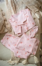 Piżama Belle Reverie MK 39 Rose Devotion dł/r S-L rozpinana