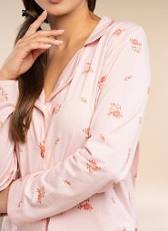 Piżama Belle Reverie MK 39 Rose Devotion dł/r S-L rozpinana