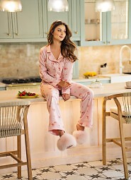 Piżama Belle Reverie MK 39 Rose Devotion dł/r S-L rozpinana