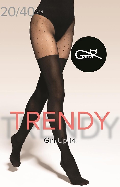 Rajstopy Gatta Trendy Girl-up 14 20/40 den 2-4