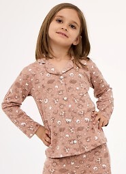 Piżama Cornette Kids Girl 972/195 Smile 4 dł/r 86-128