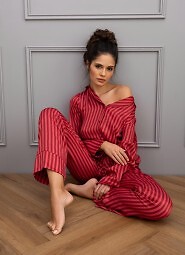 Piżama Sensis Rosemary dł/r S-XL rozpinana