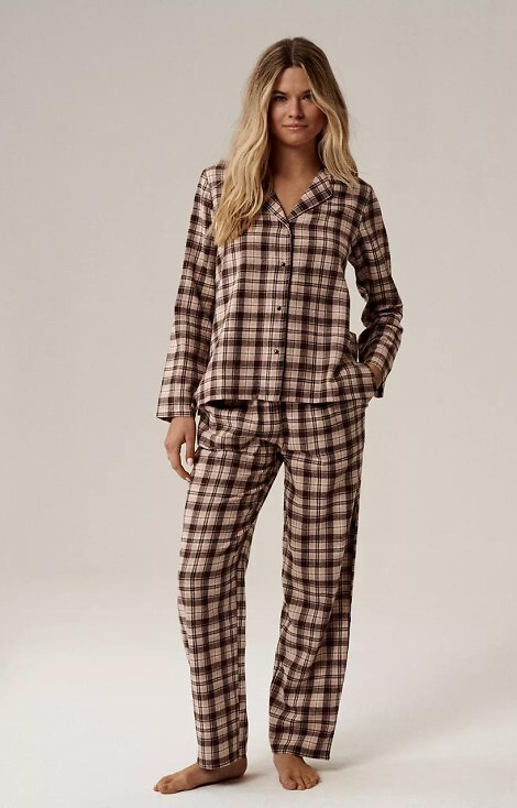 Piżama Atlantic NLP-505 dł/r S-2XL rozpinana