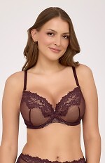 Biustonosz push-up Ava 2232 Chocolate Brown