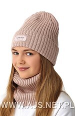 Czapka AJS 50-258 dziewczęca