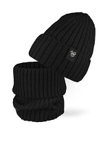 Komplet AJS 50-207 Czapka+golf dziewczęca