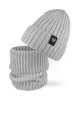 Komplet AJS 50-207 Czapka+golf dziewczęca