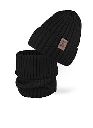 Komplet AJS 50-208 Czapka+golf dziecięca