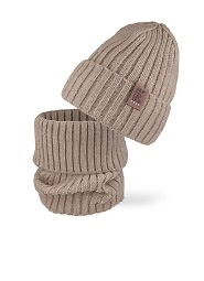 Komplet AJS 50-208 Czapka+golf dziecięca