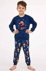 Piżama Cornette Kids Boy 593/173 Dog dł/r Christmas 86-128