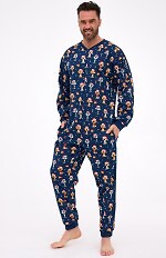 Kombinezon Cornette 196/295 Dog 2 dł/r Christmas S-2XL męski