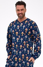 Kombinezon Cornette 196/295 Dog 2 dł/r Christmas S-2XL męski