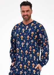 Kombinezon Cornette 196/295 Dog 2 dł/r Christmas S-2XL męski