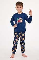 Piżama Cornette Kids Boy 593/172 Teddy 2 dł/r Christmas 86-128