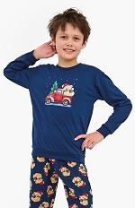 Piżama Cornette Young Boy 966/172 Teddy 2 dł/r Christmas 134-164