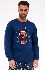 Piżama Cornette 115/294 Dog dł/r Christmas S-2XL męska