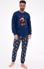 Piżama Cornette 115/294 Dog dł/r Christmas S-2XL męska