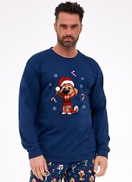 Piżama Cornette 115/294 Dog dł/r Christmas S-2XL męska