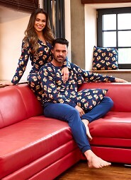Piżama Cornette 457/293 Teddy 6 dł/r Christmas S-2XL męska