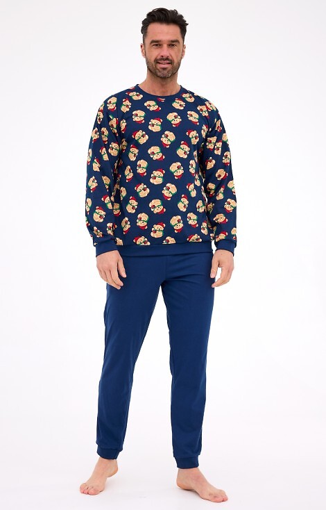 Piżama Cornette 457/293 Teddy 6 dł/r Christmas S-2XL męska