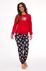 Piżama Cornette 671/422 Teddy dł/r Christmas S-2XL damska