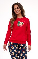 Piżama Cornette 671/422 Teddy dł/r Christmas S-2XL damska