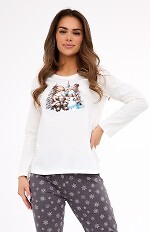 Piżama Cornette 855/428 Friends dł/r Christmas S-2XL