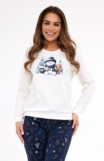 Piżama Cornette 567/427 Snowy Day dł/r Christmas S-2XL