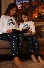 Piżama Cornette 567/427 Snowy Day dł/r Christmas S-2XL damska