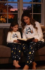 Piżama Cornette 567/427 Snowy Day dł/r Christmas S-2XL damska