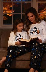 Piżama Cornette 567/427 Snowy Day dł/r Christmas S-2XL damska