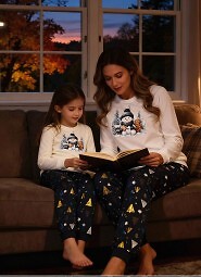 Piżama Cornette 567/427 Snowy Day dł/r Christmas S-2XL damska