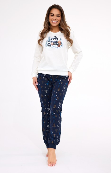 Piżama Cornette 567/427 Snowy Day dł/r Christmas S-2XL