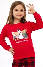 Piżama Cornette Kids Girl 594/185 Winter dł/r Christmas 86-128