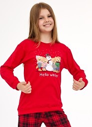 Piżama Cornette Young Girl 592/185 Winter dł/r Christmas 134-164